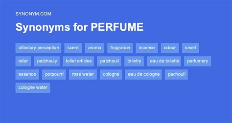 small perfume synonyms.